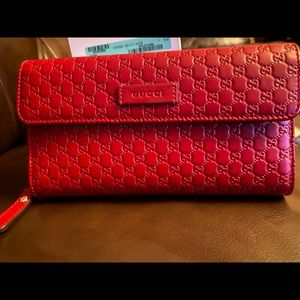 Gucci Guccissima wallet RED